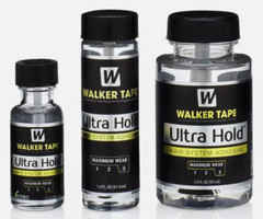 Walker Tape Ultra Hold Hair Adhesive 1.4oz Built in Brush Applicator & Hair Clip