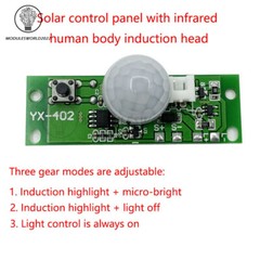 3.7V Infrared Induction Motion Body Sensor Module Solar Lamp Panel Circuit Board