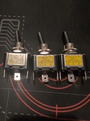 3Pcs 12V 30A Blue LED Light Toggle Rocker ON/OFF Switch 3Pin Marine Car Boat ATV