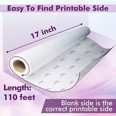Koala 17″x110′ Dye Sublimation Paper Roll Heat Transfer 2″ Core Inkjet Printer