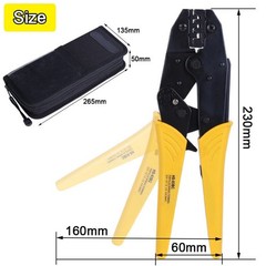 Ratcheting Crimping Tool Kit Cord End Terminals Wire Crimper Pliers w/ 8 Dies