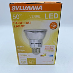Sylvania LED PAR20 50W 120V Dimmable Bulb White 500 Lumens Flood