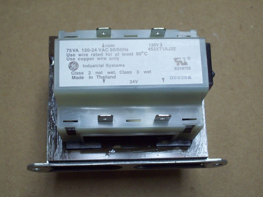 GE 453XT1AJ2E CONTROL TRANSFORMER 75VA 120-24 VAC