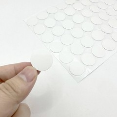 3 Sheets 290 Pcs Screw Hole Cover Stickers, 12 mm/15 mm/21 0.5 inches, White