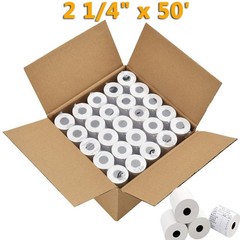 2 1/4 x 50 Thermal Paper 50 Rolls Credit Card & Cash Register POS Receipt Paper
