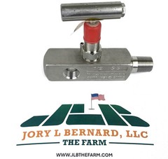 KF INDUSTRIES, N22-125, NEEDLE VALVE, 10000 PSIG, 1/2″MNPT x 1/2″FNPT, SST NEW
