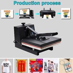 16×24 Inches Heat Press Machine 1800w Clamshell Sublimation Printer For T-shirt