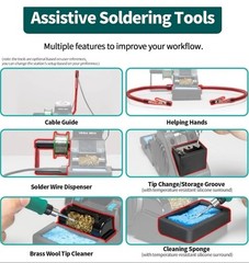 YIHUA 982-III Precision Soldering Station Kit C210-Compatible with 4 C210