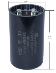 105-126 MFD (uF) Motor Start Capacitor Compatible for Franklin Control Box 28230