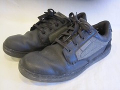 Skechers WORK Slip Resistant/Air Cooled/Memory Foam Black Leather Shoes Men’s 9