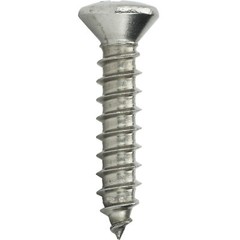 #8 x 1″ Self Tapping Sheet Metal Screws Oval Head Stainless Steel Qty 50
