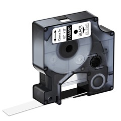 3 PK 45010 Black Clear Label Tape for DYMO D1 LabelPoint 200 250 Print 1/2″ 12MM