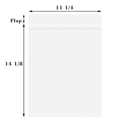 Golden State Art, Pack of 100 11 1/4 x 14 1/8 Crystal Clear 11×14,