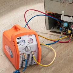 VEVOR Portable 3/4 HP Refrigerant Recovery Machine for Vapor Liquid Refrigerant