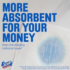 Scott Paper Towels, Choose-A-Sheet, 6 Double Rolls = 12 Regular Rolls (108 Sh…
