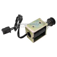 1x DC12V Push Pull Type Linear Electromagnet Solenoid Magnet DC Magnetic Plug