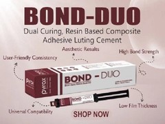 Pyrax Dental DUAL BOND DUAL CURE RESIN Strong Bonding Resin Cement 11gm Syringe