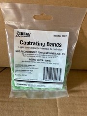 Castrating Rings 100 pcs strong Bands Use For Lambs Calves Goats & Other Animals