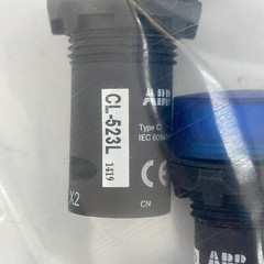 ABB CL-523L Pilot Light Blue Type C 230 VAC, Panel Mount Package of 3