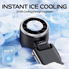 Portable Handheld Fan With Ice Cooling-5 Gear High Speed Turbo Personal Fan