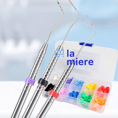 Silicone Dental Code Rings Set – 100 Mixed Color Orthodontic Instrument Markers