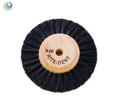 3 x Dental Laboratory Lathe Round Bristles Polishing Brush B20 Wood Center