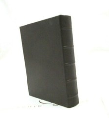 Address Book Leather Cover 6 Ring Binder Graphic Image Dark Brown