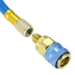 A/C R134a Quick Coupler Adapter Car High & Low Side HVAC SAE Male Flare Fitting