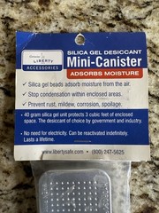 Liberty Safe 40-gram Silica Gel Desiccant Mini-Canister