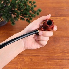 Joyoldelf Rosewood Churchwarden Tobacco Pipe – Complete Starter Set