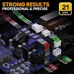 Crimp Tool Connector Kit, JST-XH 2.5mm/Du Pont 2.54mm Connector Set, 21 Types