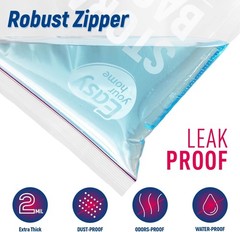 3 Gallon Zipper Lock Storage Bags16X18Reusable Extra Large Size Plastic Free