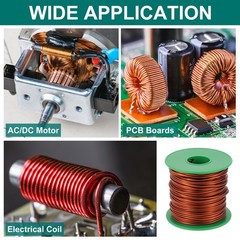 18 AWG Magnet Wire, 1 lb Magnetic Coil Wire, 180C(356F)