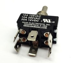 Double Pole Double Throw 3 Position Momentary Toggle Switch – 28-3P-MOM