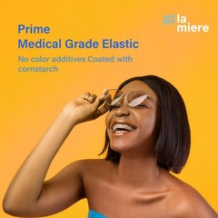 LA MIERE Non latex 100P Black Orthodontic Elastics Dental Rubber 3/16″,