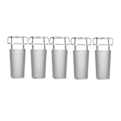 5Pcs 24/40 Glass Stopper Lab Bottle Hexagonal Hollow Plug Laboratory Glassware