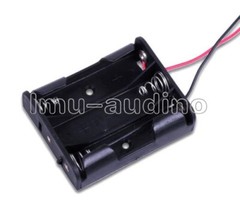 5pcs Plastic Battery Storage Case Box Holder For 3X AA 3xAA 4.5V Wire Lead-