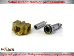 VITON 3/8 in 220V-240V AC Brass Solenoid Valve NPT Gas Water Air Normally Closed