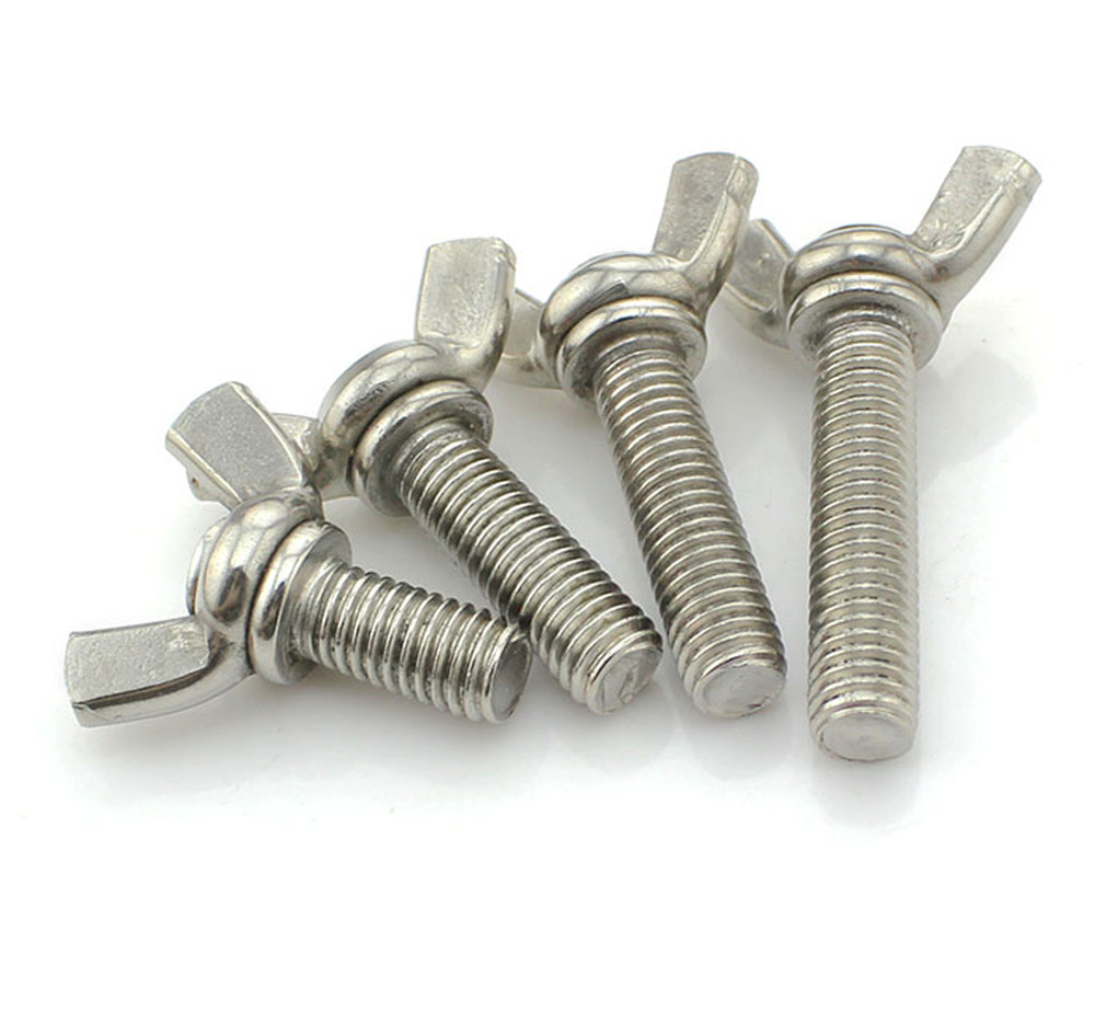 8# – 32 10# – 24 3/16″ 1/4″ 5/16″ 304 Stainless Steel Wing Thumb Screws Bolts
