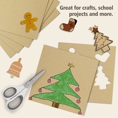 Golden State Art, 50 pack 12×12 Corrugated Cardboard Sheets 12×12, 50-pack