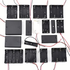 Batteries Box Case Storage With Wire Switch 1 ~ 8 x AA/AAA/18650 Battery Holder