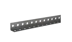1-1/4 In. X 6 Ft.-16 Gauge Thick Zinc Plated Perforated Steel Angle Metal Stock