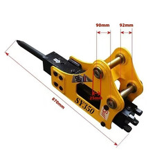 New Hydraulic Breaker Hammer For 0.8-1.5Ton Mini Excavator Attachment USA Stock