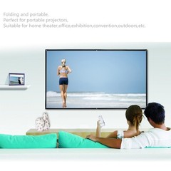 300 Inch Big Size Portable Outdoor Projector Screen, WRLSUN HD 16:9 300