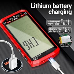 Digital Multimeter Voltmeter Tester TRMS 6000 Counts Rechargeable Auto Ranging