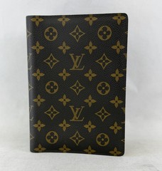 Vintage LOUIS VUITTON Monogram Canvas Agenda Calendar Cover Medium Brown
