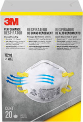 3M N95 Performance Respirator 8210, 2 Pack, Drywall Sanding, NIOSH-APPROVED N95,