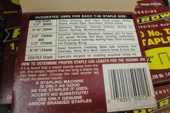 30 BOXES – Arrow T-50 1/2 Inch 12 mm Staples 1,250-CT Each 37,500 Total T50