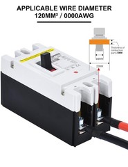 Battery DC Disconnect Switch, 250 Amp DC Breaker for Main Power, Solar, UPS, …