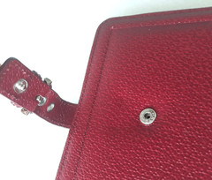 Franklin Covey ~ Ruby Genuine Leather Small Folio Organizer Cover ~ 6″ x 5″ ~New